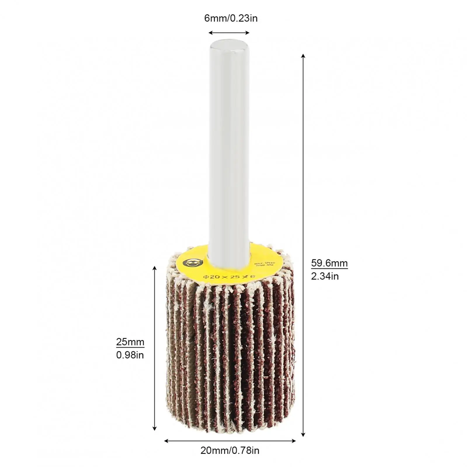 알루미늄 입자 플랩 휠 샌딩 페이퍼 플랩 휠, 녹 제거 디버링 연삭 연마 플랫, 80 그릿
