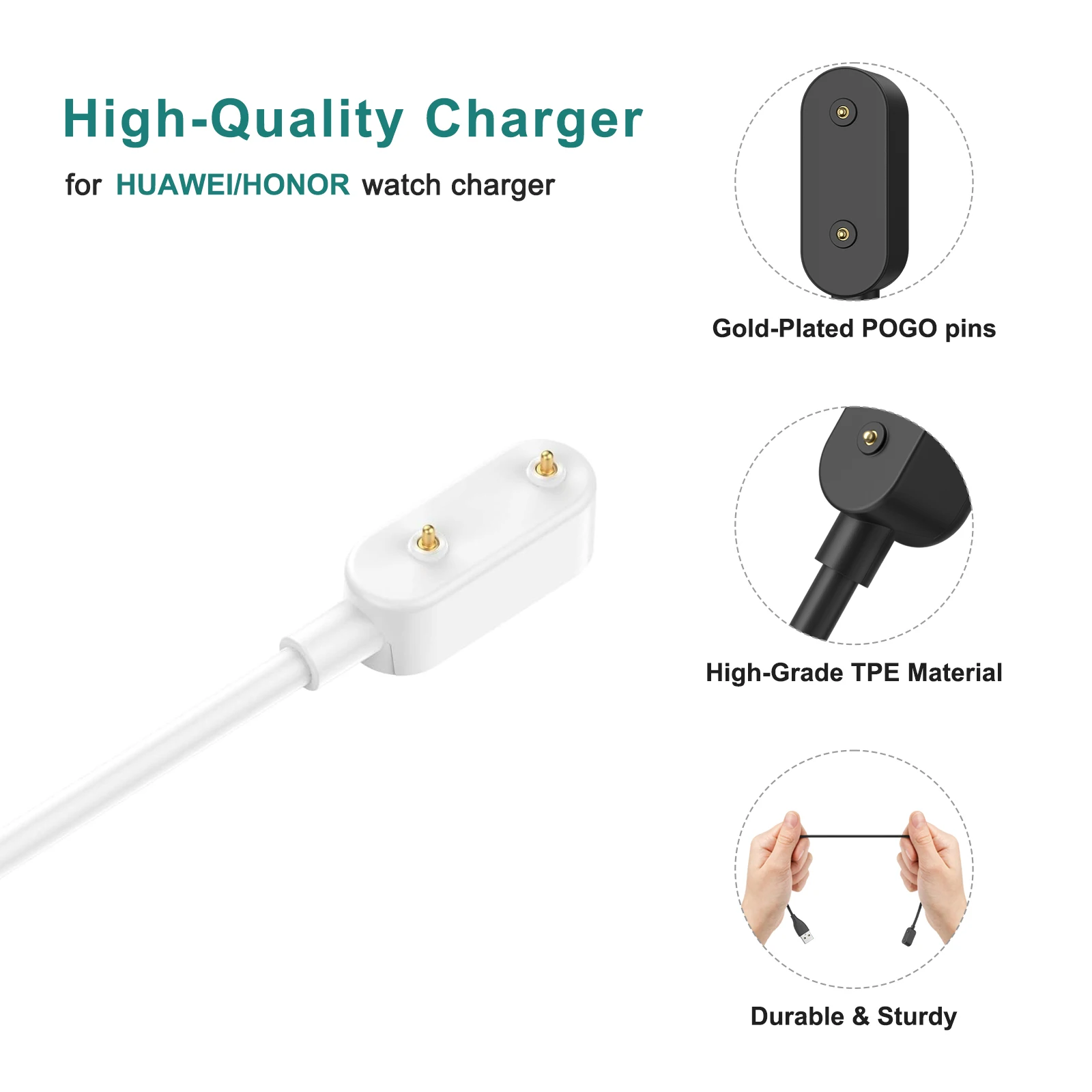 화웨이 밴드 8 7 6 프로 시계 용 무선 충전기 케이블 스테이션 명예 밴드 6 USB 충전 어댑터 용 미니 스마트 시계 독 2