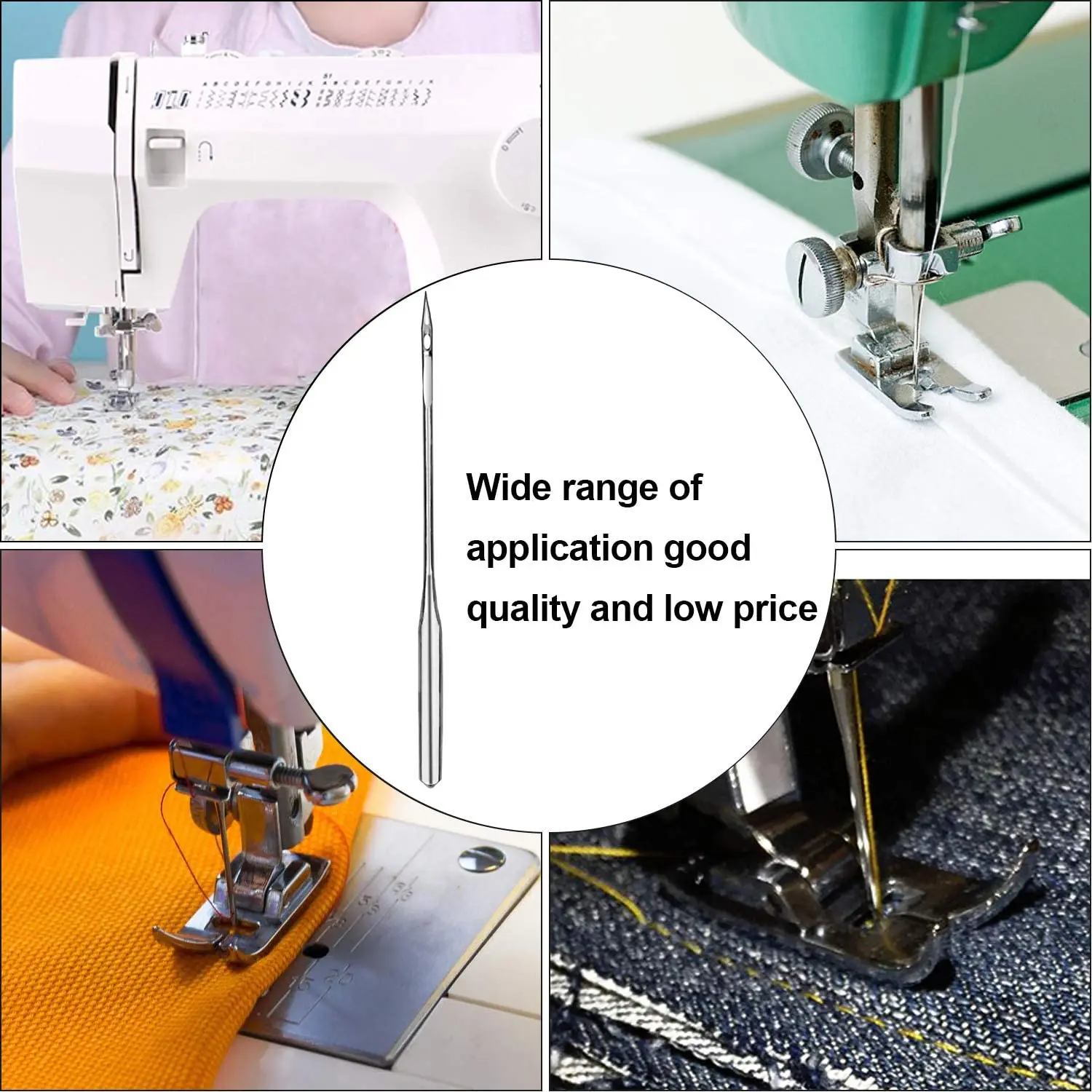 D & D 가수 형제 용 재봉틀 바늘 Janome Varmax 크기 65/9 75/11 80/12 90/14 100/16 재봉틀 용품, 20 피스