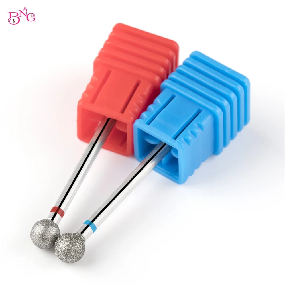 BNG 볼 모양 큐티클 클린 네일 드릴 비트, 전문 안전 다이아몬드 네일 비트, 큐티클 각질용 네일 클리너, 3/32 인치