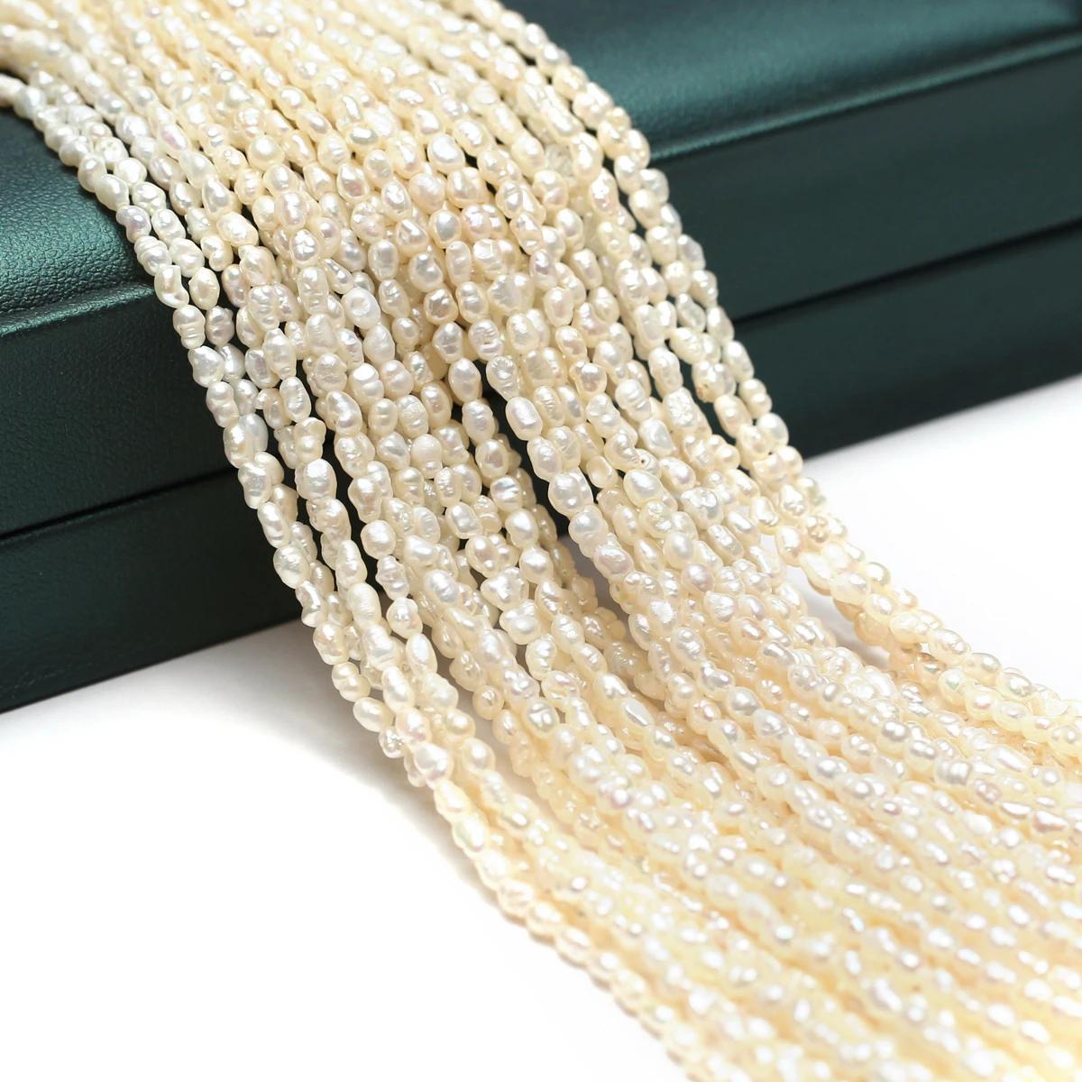 2-3mm 불규칙한 모양의 스트랜드 비즈 쥬얼리에 대한 등급 천연 담수 진주 비즈 DIY 목걸이 팔찌 액세서리 만들기