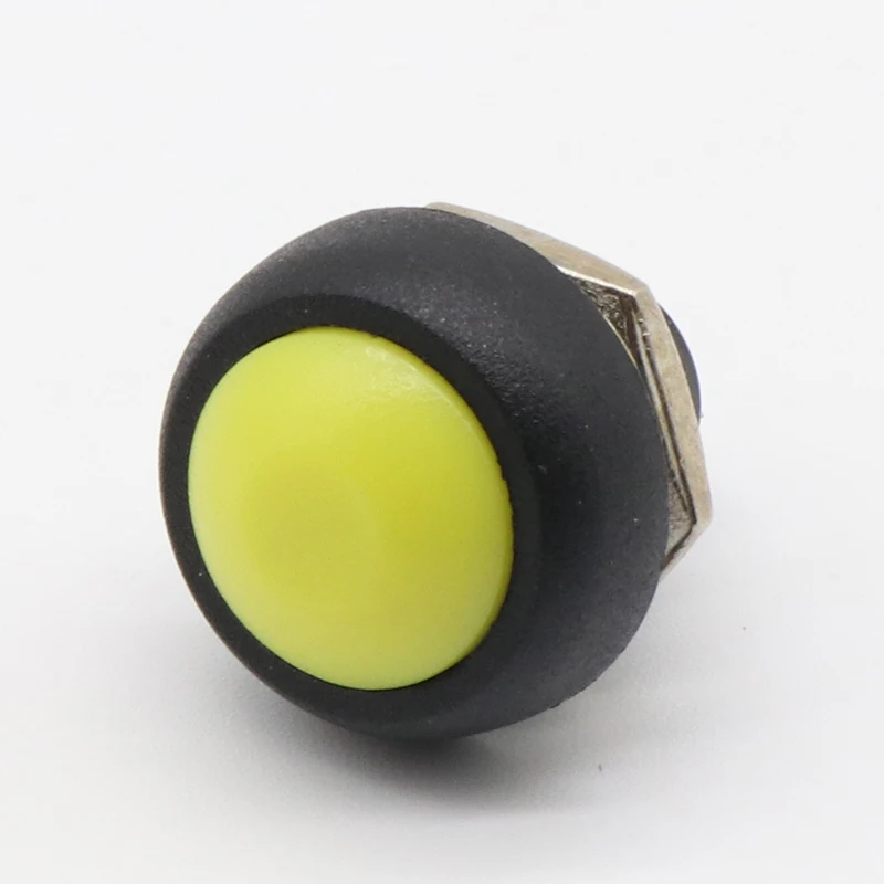 6PCS 12mm 방수 순간 푸시 버튼 스위치 OFF-(ON) 자체 복귀