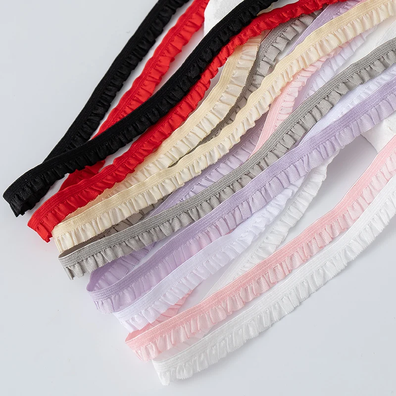 5 미터 파티 드레스 장식 의류에 대 한 탄성 레이스 트림 리본 DIY 공예 용품 바느질 고품질 봉 제 직물