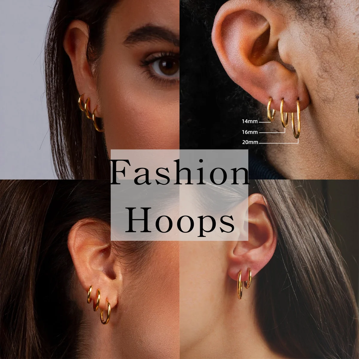 LUXUKISSKIDS 링귀걸이,후프 귀걸이, 여성 및 남성용 알레르기 방지, Huggie 라운드 아레테, 소형 스틸 서클 클립, 한국어, 1 쌍