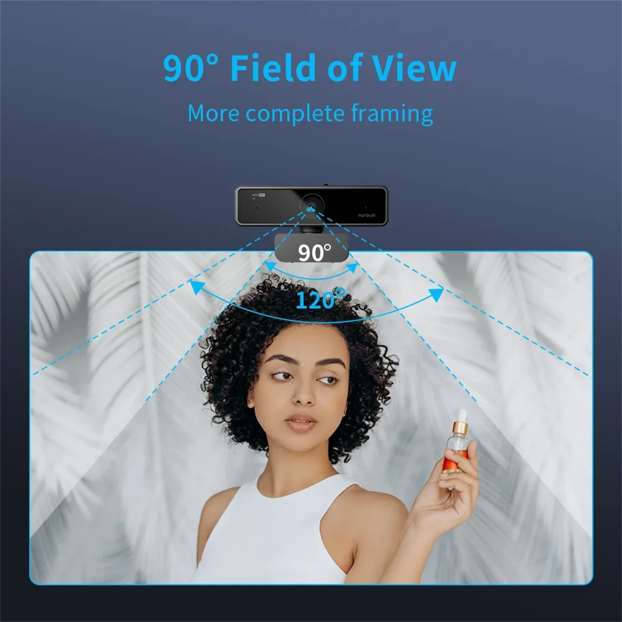 Nuroum V11 고품질 1080p 60fps 풀 HD 플러그 앤 플레이 컴퓨터 USB 웹 카메라 미니 웹캠, PC 노트북용, 마이크 포함