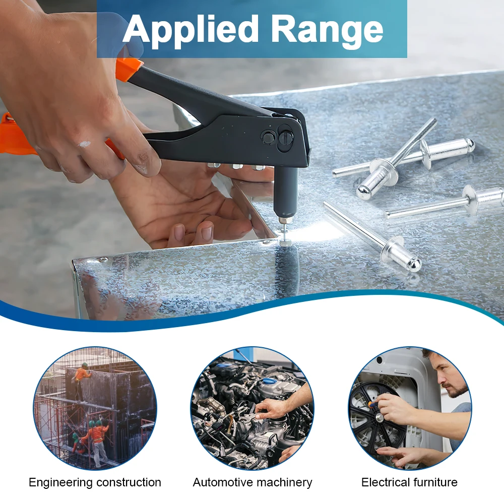 10-50pcs 알루미늄 블라인드 리벳 M2.4 M3 M3.2 M4 M4.8 M5 M6 알루미늄 시트 용 돔 헤드 팝 리벳 스틸 맨드릴 배기 리벳