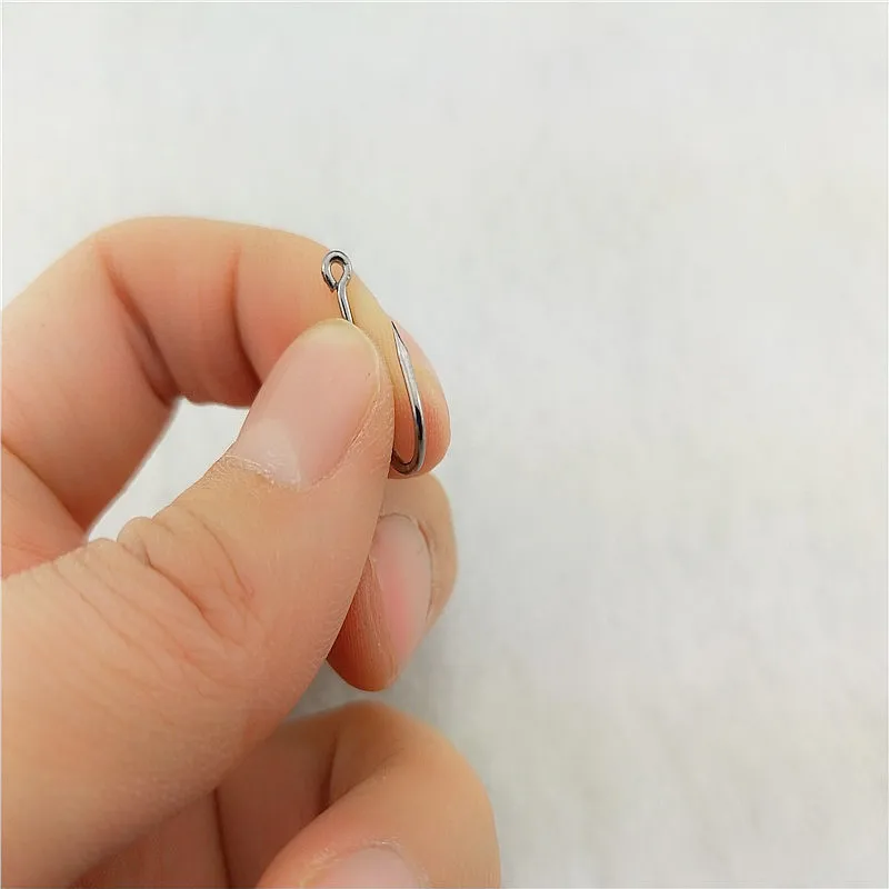 120개 고탄소강 피쉬훅 효율성 가시 3개 # -12 #   구멍 지그 잉어 플라이 낚시 후크 웜 페스카 태클이 있는 낚시 바늘