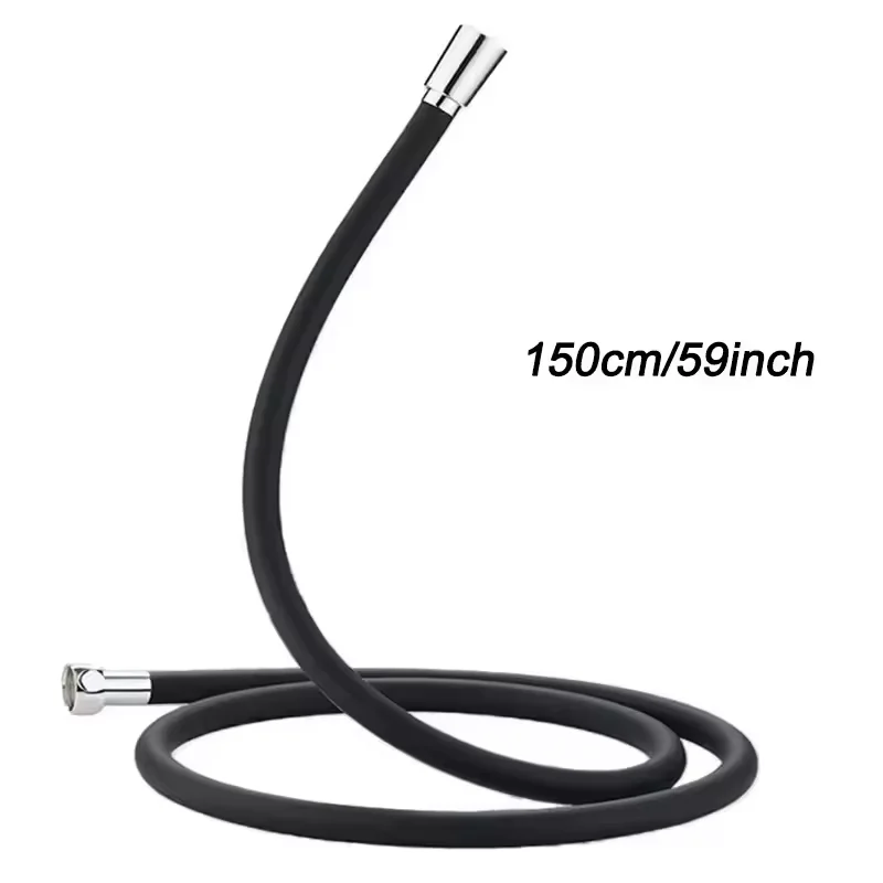 새로운 1.5/2/3M 실리콘 샤워 헤드 호스 유연한 안티 와인딩 파이프 고압 강력한 샤워 튜브 욕실 수도꼭지 액세서리