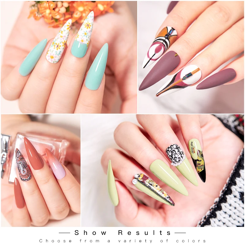 Mtssii-세미 퍼머넌트 UV LED 네일 폴리시 젤 6ml, 가을 오렌지 테마, 네일아트 매니큐어, 네일아트