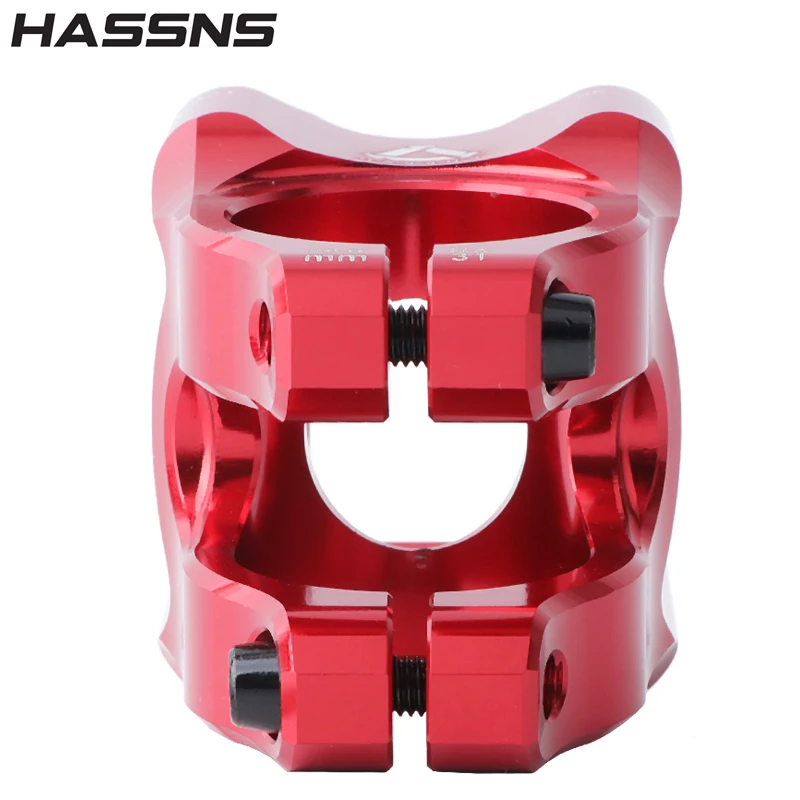 HASSNS HA31 산악 자전거 줄기 35mm 도로 자전거 짧은 전원 Mtb 전원 줄기 막대 핸들 바 테이블 조정 가능한 라이저 31 8 사이클링