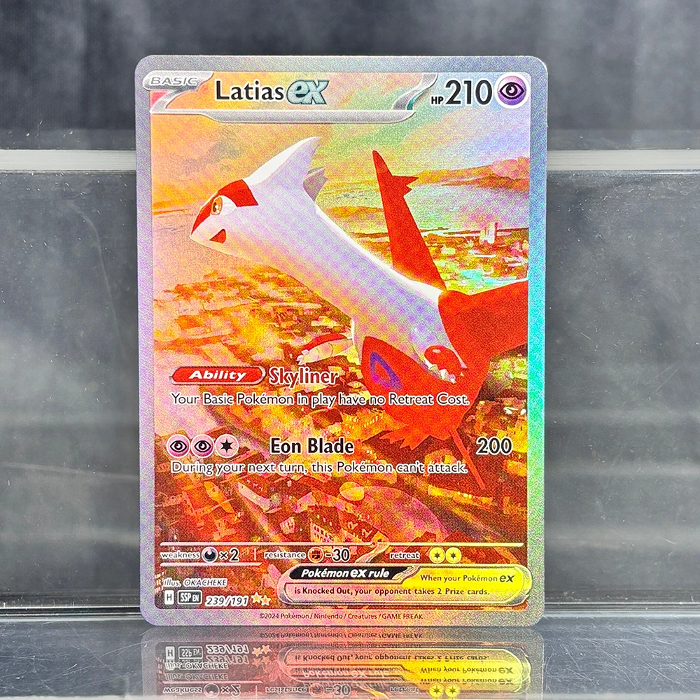 홀로그램 게임 트레이딩 컬렉션 PTCG 프록시 카드 Charizard Pikachu Mew EX Singl PKM 포일 카드 Gengar VMAX Skyridge (SK)