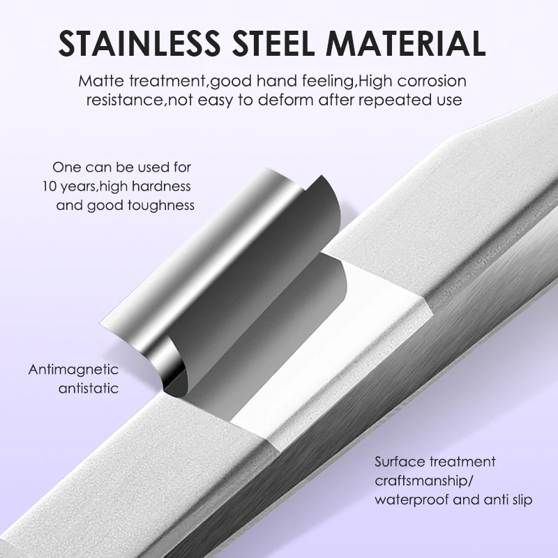 NATUHANA 속눈썹 연장 핀셋 래쉬 아티스트 고정밀 스테인레스 스틸 Superhard 정전기 방지 핀셋 메이크업 도구