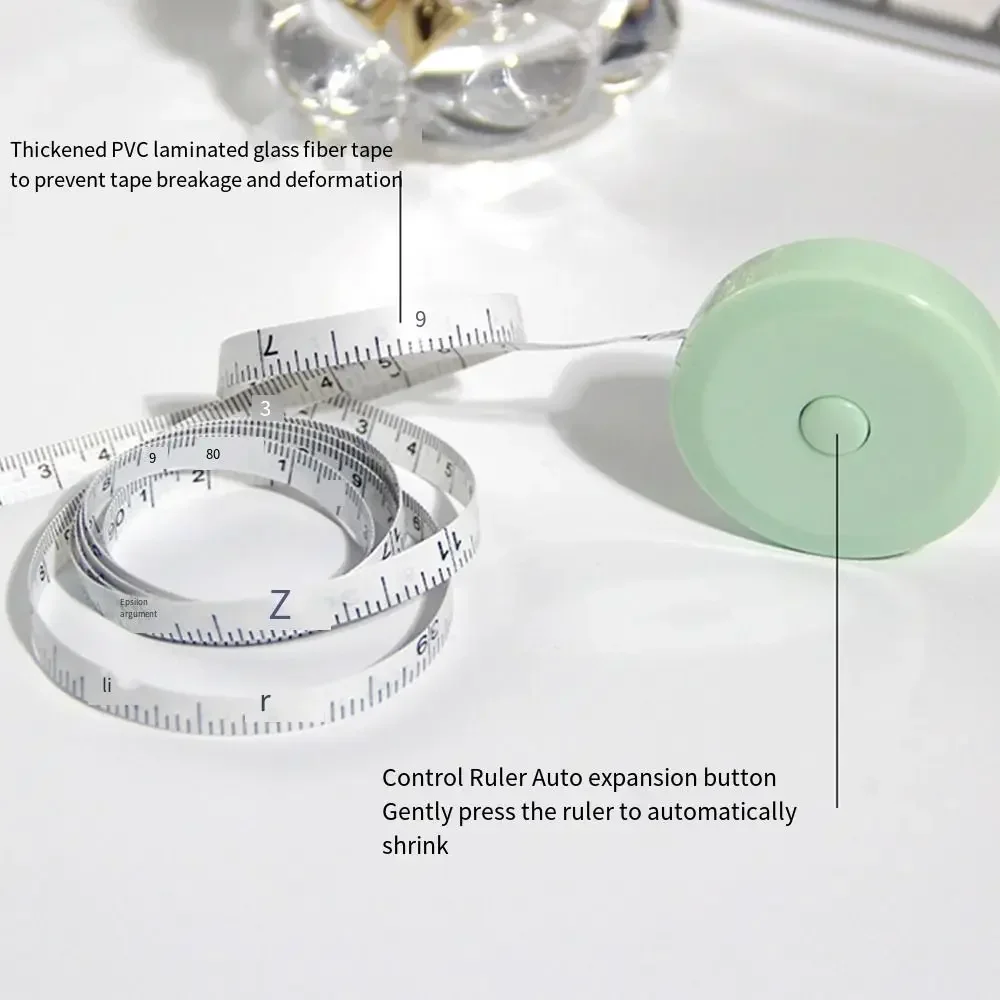 부드러운 테이프 측정 더블 체중계 바디 재봉, 유연한 측정 눈금자, 신체 측정 도구, 재단사 공예, 2M