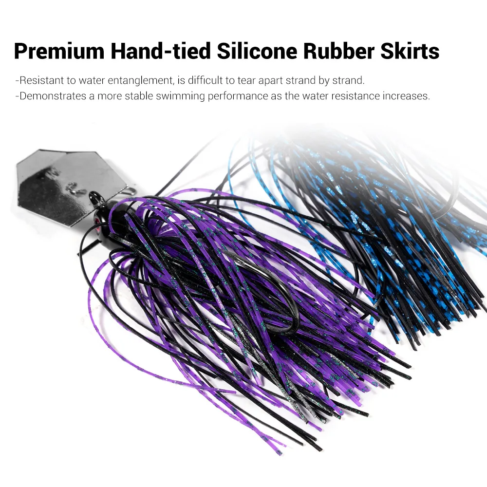 Noeby Chatterbait 10.5g 14g 21g 28g 35g 블레이드 지그 바늘 스팅거 후크 진동 와이어 파워 미끼 파이크베이스 지그 낚시 미끼