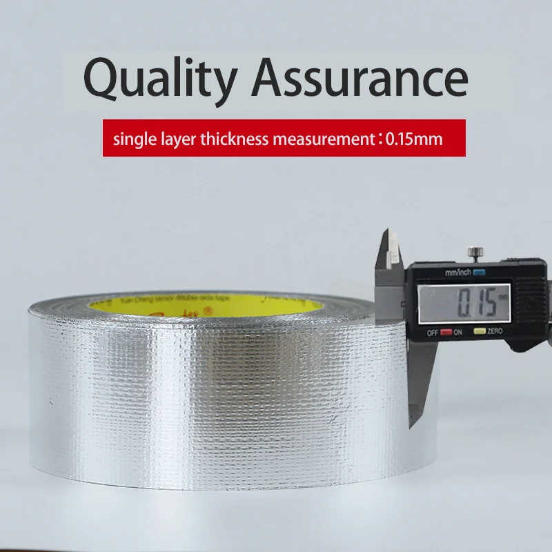 유리 섬유 천 알루미늄 호일 테이프 고온 방지 방수 테이프 태양 보호 범위 후드 난연제