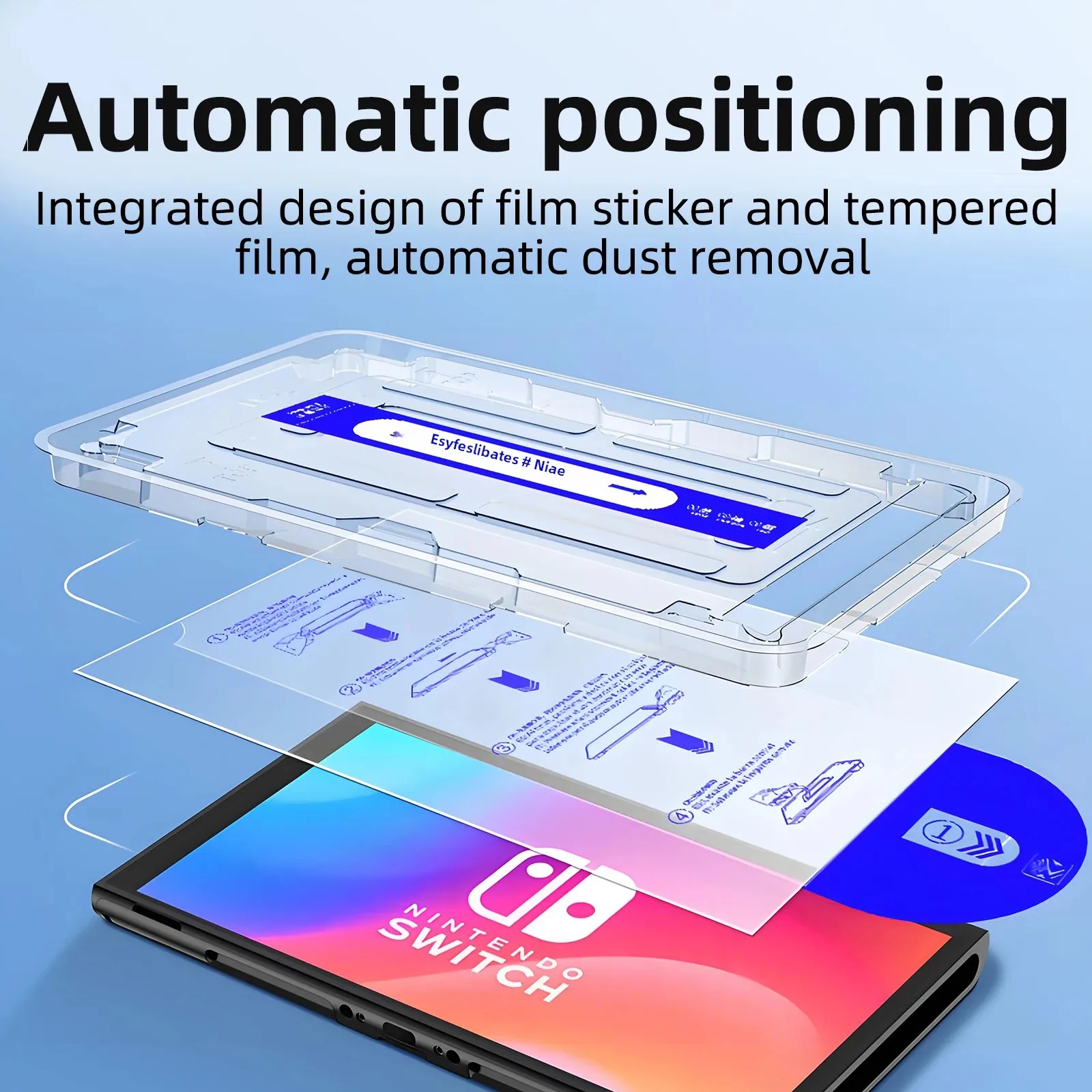 Nintendo Switch 2 2025 용 화면 보호기 9H 강화 유리 Switch2 긁힘 방지 및 버블 프리 설치 키트 액세서리