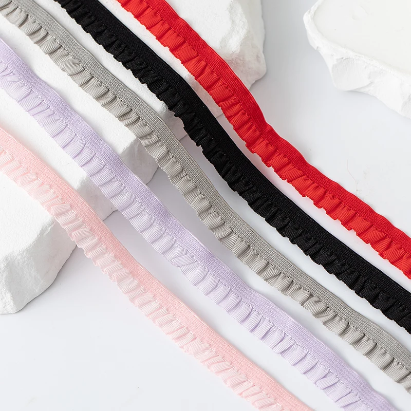 5 미터 파티 드레스 장식 의류에 대 한 탄성 레이스 트림 리본 DIY 공예 용품 바느질 고품질 봉 제 직물