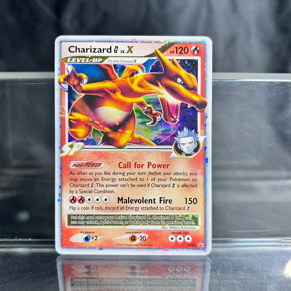 홀로그램 게임 트레이딩 컬렉션 PTCG 프록시 카드 Charizard Pikachu Mew EX Singl PKM 포일 카드 Gengar VMAX Skyridge (SK)