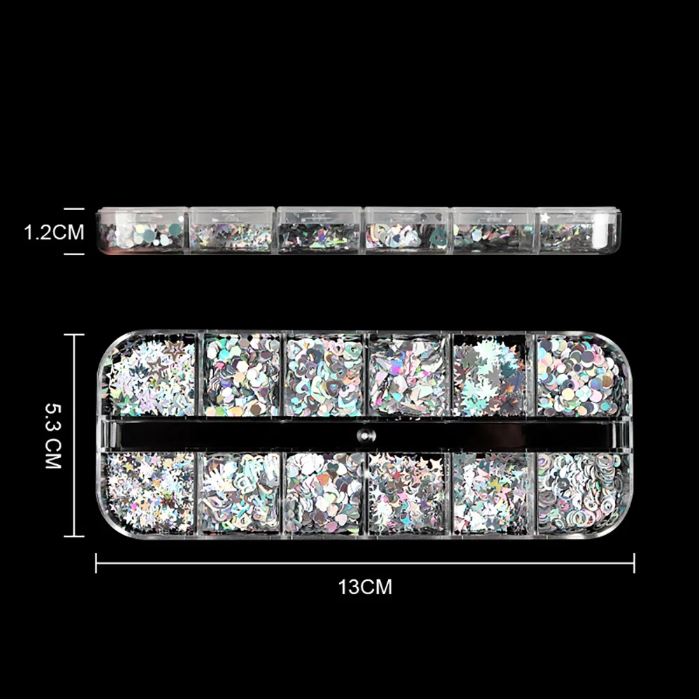 재미를 위해 여러 스타일 혼합 장식 조각 에폭시 수지 금형 필러에 대한 반짝이 조각 DIY 네일 장식 장식 조각 보석 Accessorie