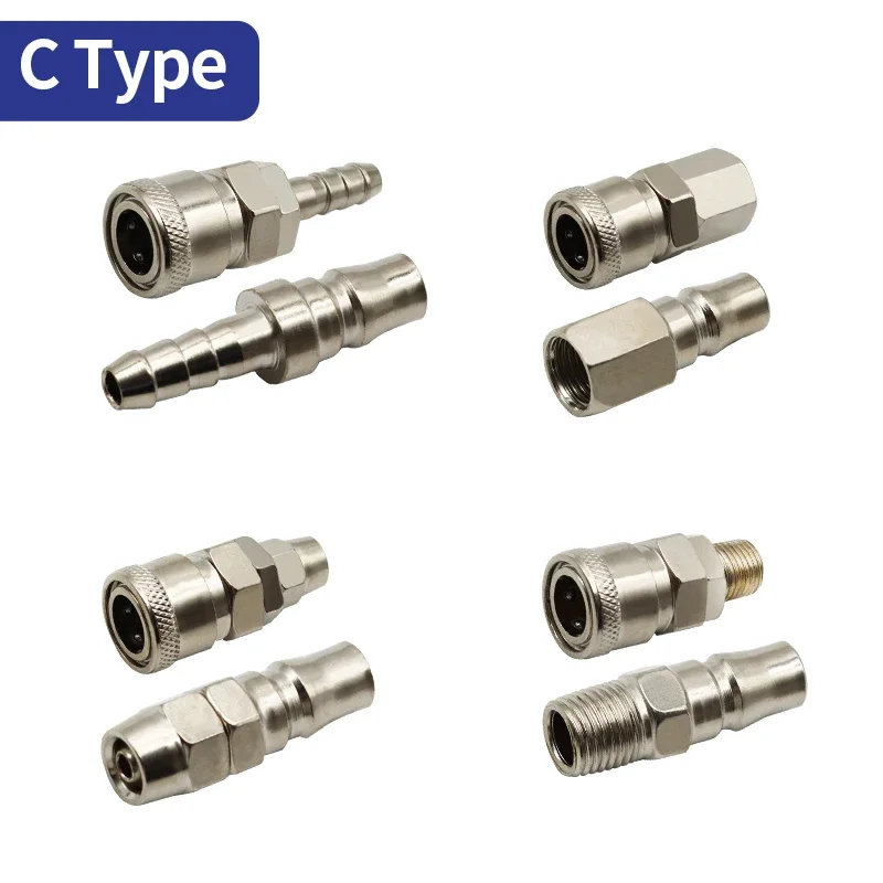 C 유형 SH PH SP PP SM PM SF 공압 커넥터 공기 호스 커플 링 압축기 액세서리 용 신속성 퀵 릴리스 피팅