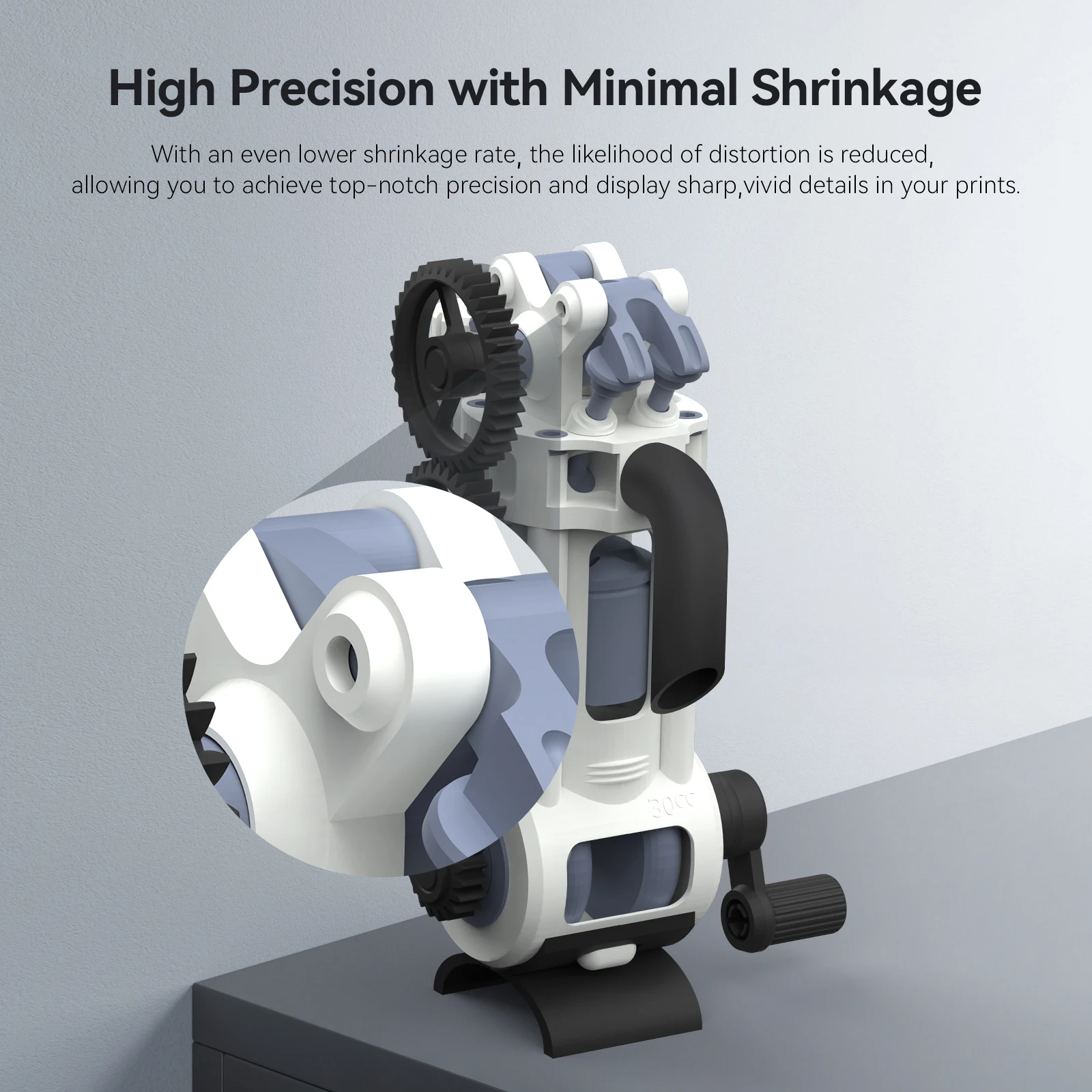 ANYCUBIC LCD 3D 프린터용 감광성 폴리레진, 수축 최소화, 고정밀, ABS 프로 2 송진, 405nm