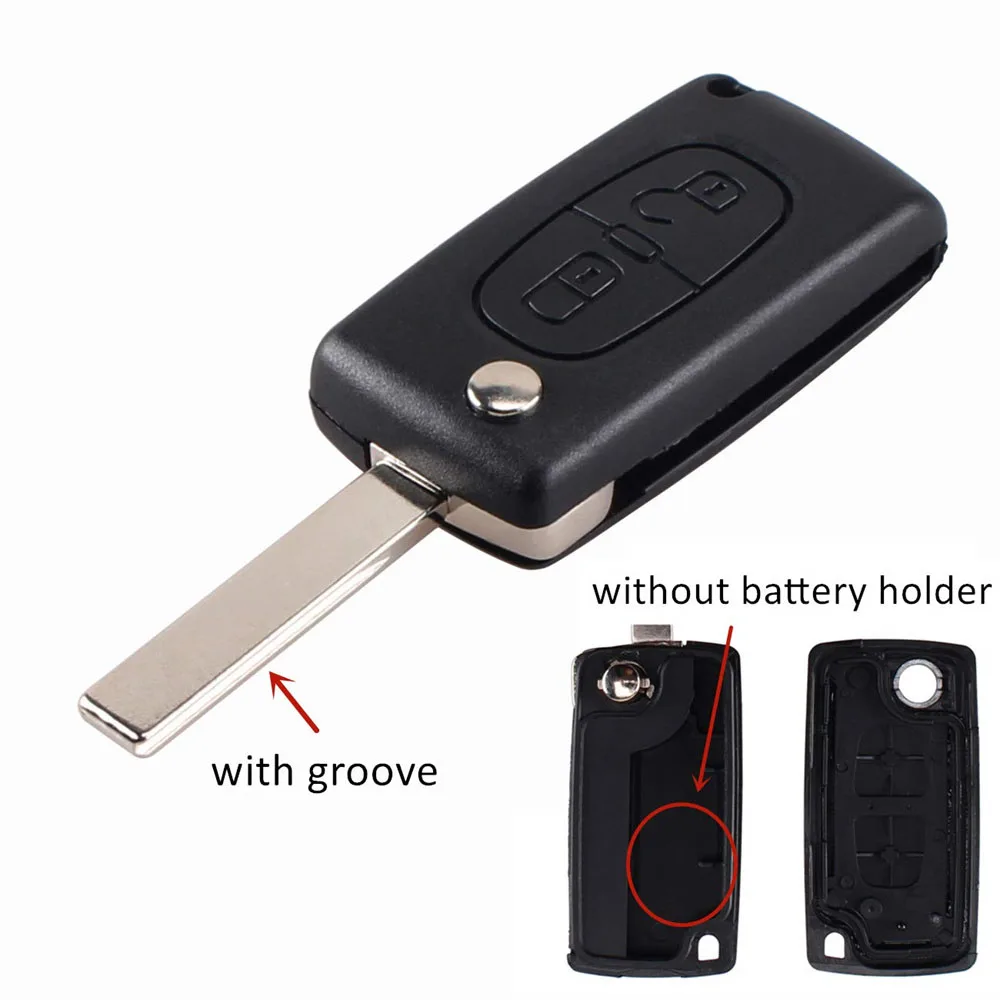 푸조 207 307 308 407 607 시트로엥 C4 C5 C3 Berlingo Xsara HU83/VA2 Fob 케이스 플립 envio 무료 용 자동차 원격 키 쉘
