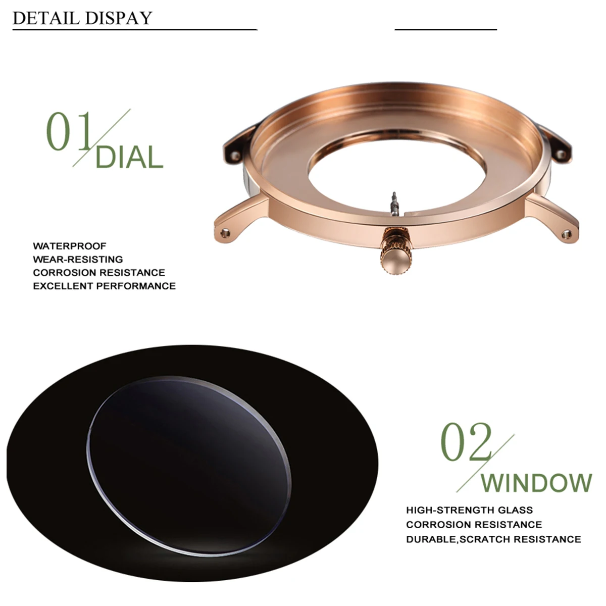 한나 마틴 브랜드 품질 스테인레스 스틸 일본 석영 운동 방수 여성 36mm 전체 로즈 골드 숙녀 Dropshipping 시계