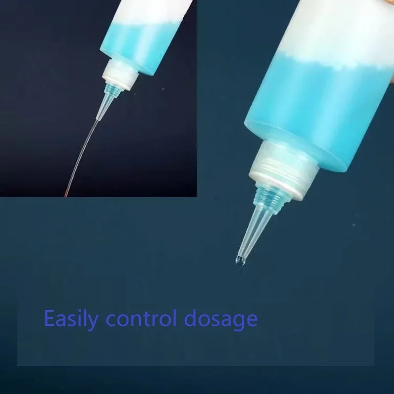 10Pcs 30-100ml 빈 플라스틱 접착제 병 나사 뚜껑이있는 PE 소재 잉크 오일 안료 컨테이너에 대 한 액체 드롭 병을 짜내십시오