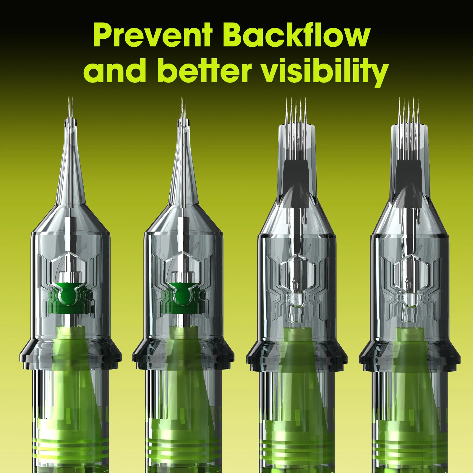 EZ 필터 베놈 카트리지 일회용 문신 바늘, RL, RS, RM, M1 멤브레인 전문 멸균 안전 문신 건, 20 개, 50 개