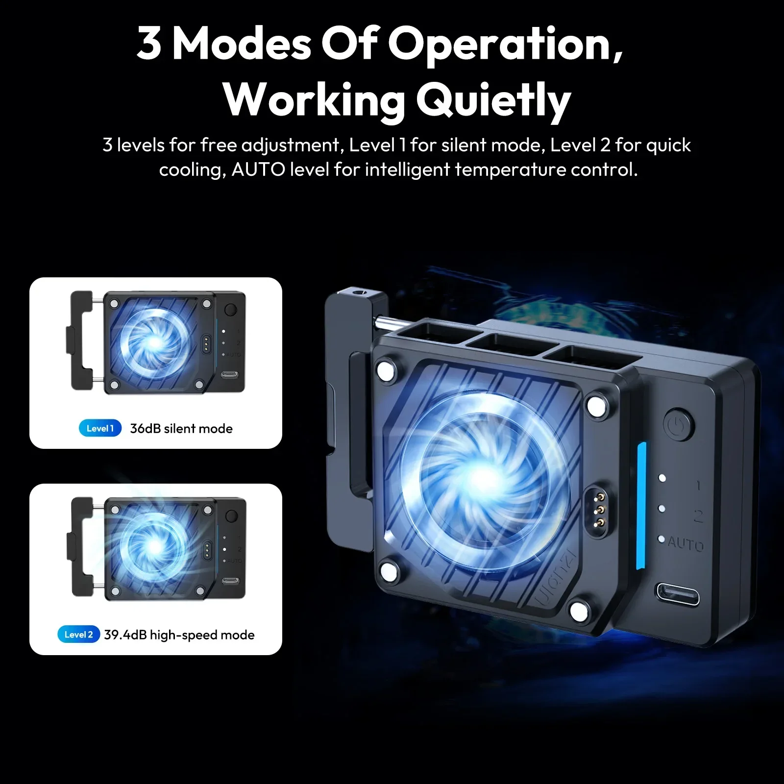 Ulanzi CU01 온도 조절 반도체 카메라 쿨러 카메라 냉각 팬 라디에이터 4K 녹화 키트 Sony Canon Nikon 용 방열판