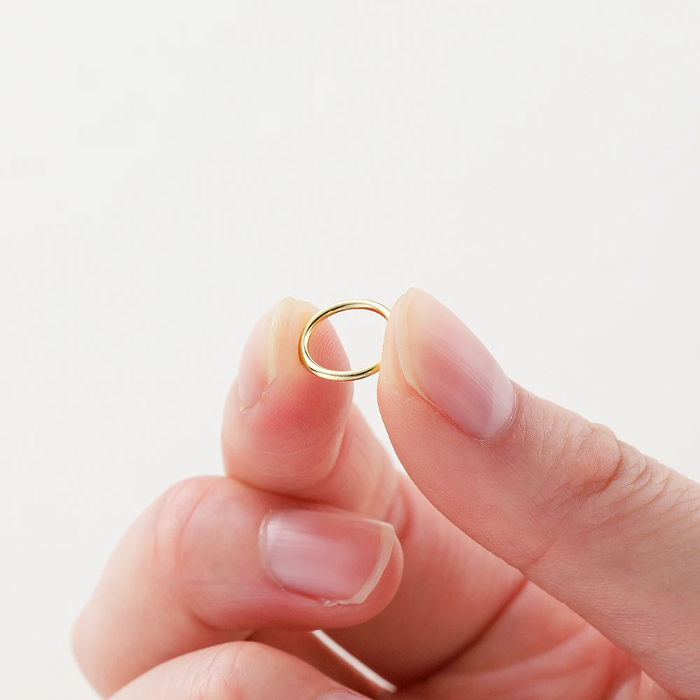 50-200 개/몫 14K/18K 진짜 골드 도금 황동 오픈 점프 링 분할 연결 링 DIY 쥬얼리 도매 액세서리 만들기