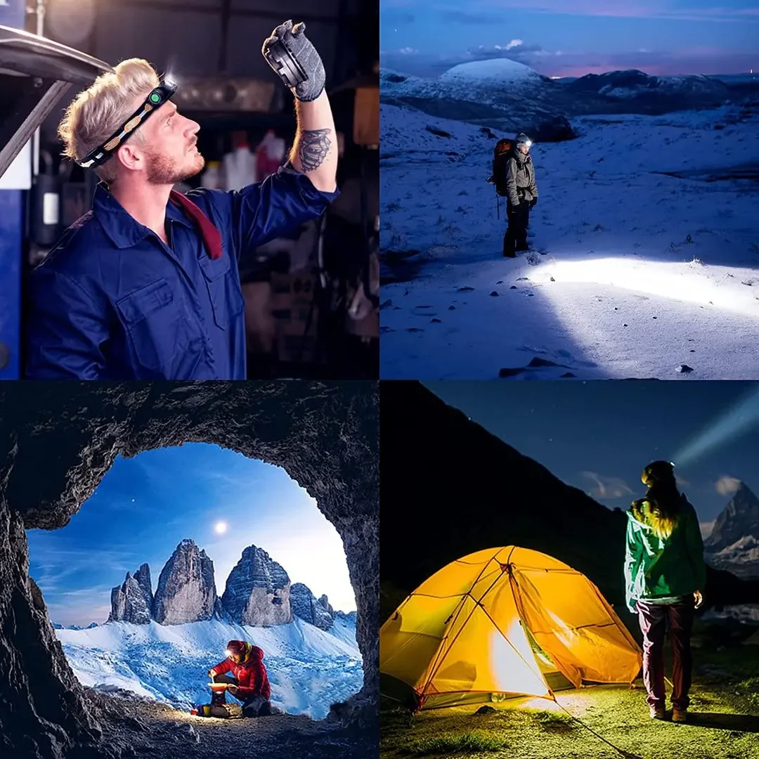 Sofirn 헤드램프 H25L 18650 충전식 1200LM USB C 듀얼 LH351D 90CRI 5000K 헤드 손전등 캠핑 낚시 토치