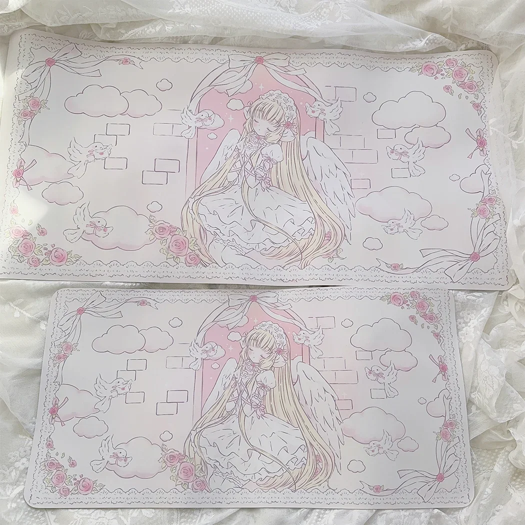 Ins 스타일 원래 디자인 소녀 마우스 패드 방수 안티 슬립 학생 기숙사 식탁 매트 귀여운 사무실 연구 키보드 패드