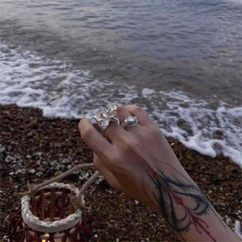 ZHUHE Lris 반지 여성을위한 빈티지 스타일 쥬얼리 액세서리 여자 친구를위한 파티 선물