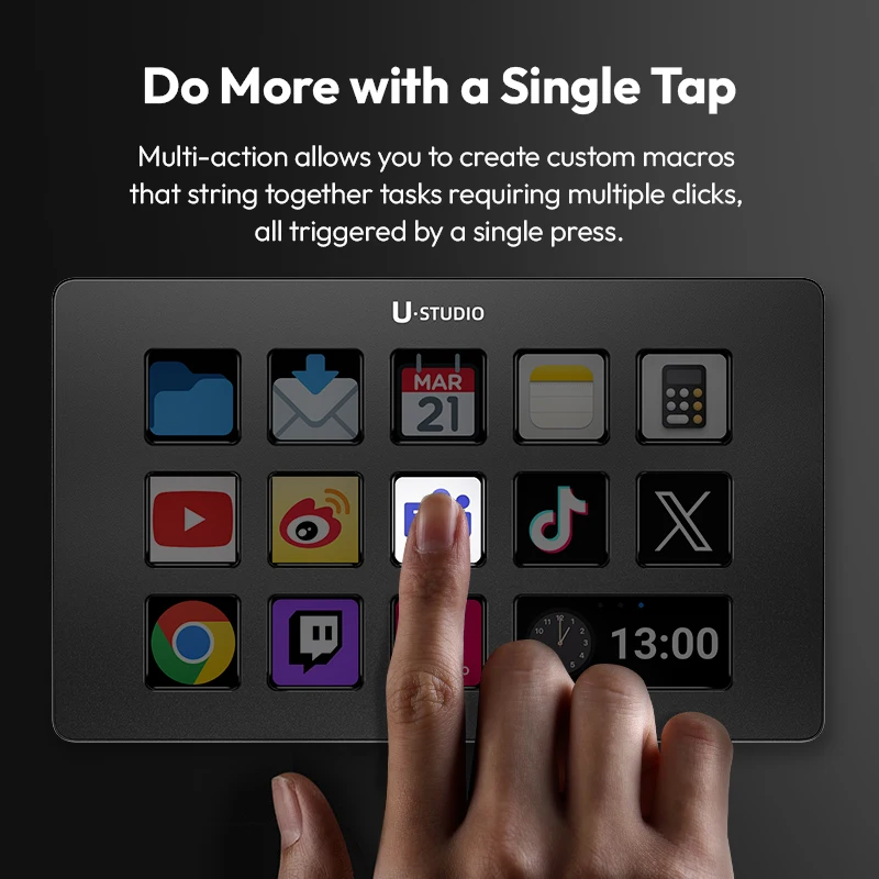 게임/사무실/생방송/콘텐츠 제작을 위한 Ulanzi D200 제작 콘솔 및 스튜디오 컨트롤러 Youtube Tiktok