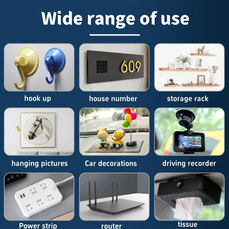 흔적 없음 양면 접착 테이프 투명 나노 테이프 방수 벽 스티커 재사용 가능한 가정용 제품 접착제