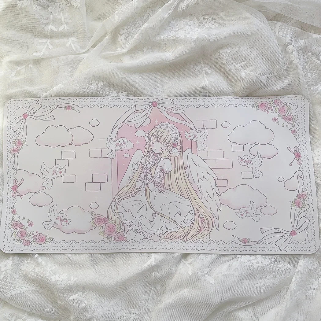 Ins 스타일 원래 디자인 소녀 마우스 패드 방수 안티 슬립 학생 기숙사 식탁 매트 귀여운 사무실 연구 키보드 패드