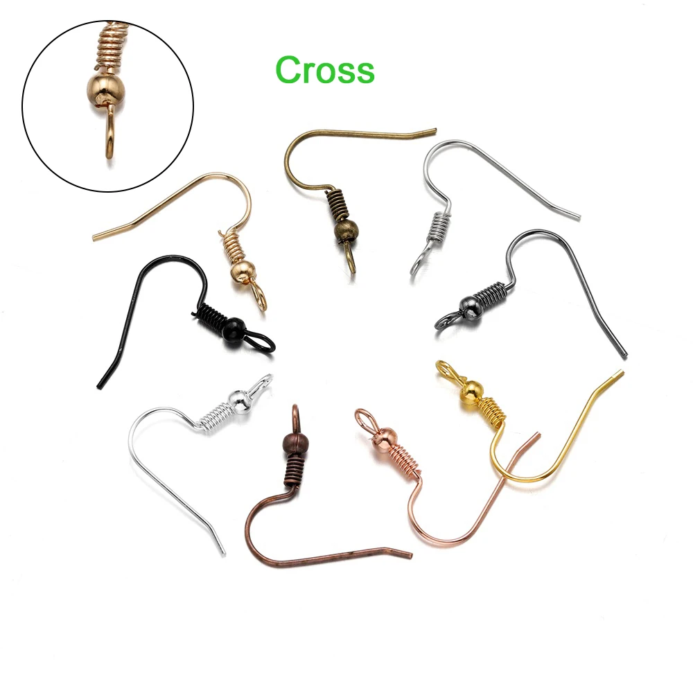 100 개/몫 20*17mm 10 색 철 구슬 매력 귀걸이 와이어 귀고리 귀걸이 걸쇠 결과 DIY 만들기 보석에 대 한 용품