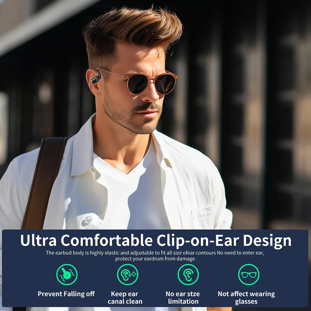 AI 양방향 실시간 번역 무선 블루투스 5.3 이어폰 144개 언어 지원 노이즈캔슬링 게이밍 헤드셋 고음질 사운드 여행 비즈니스 스포츠용 에어팟 프로 스타일 초경량 디자인