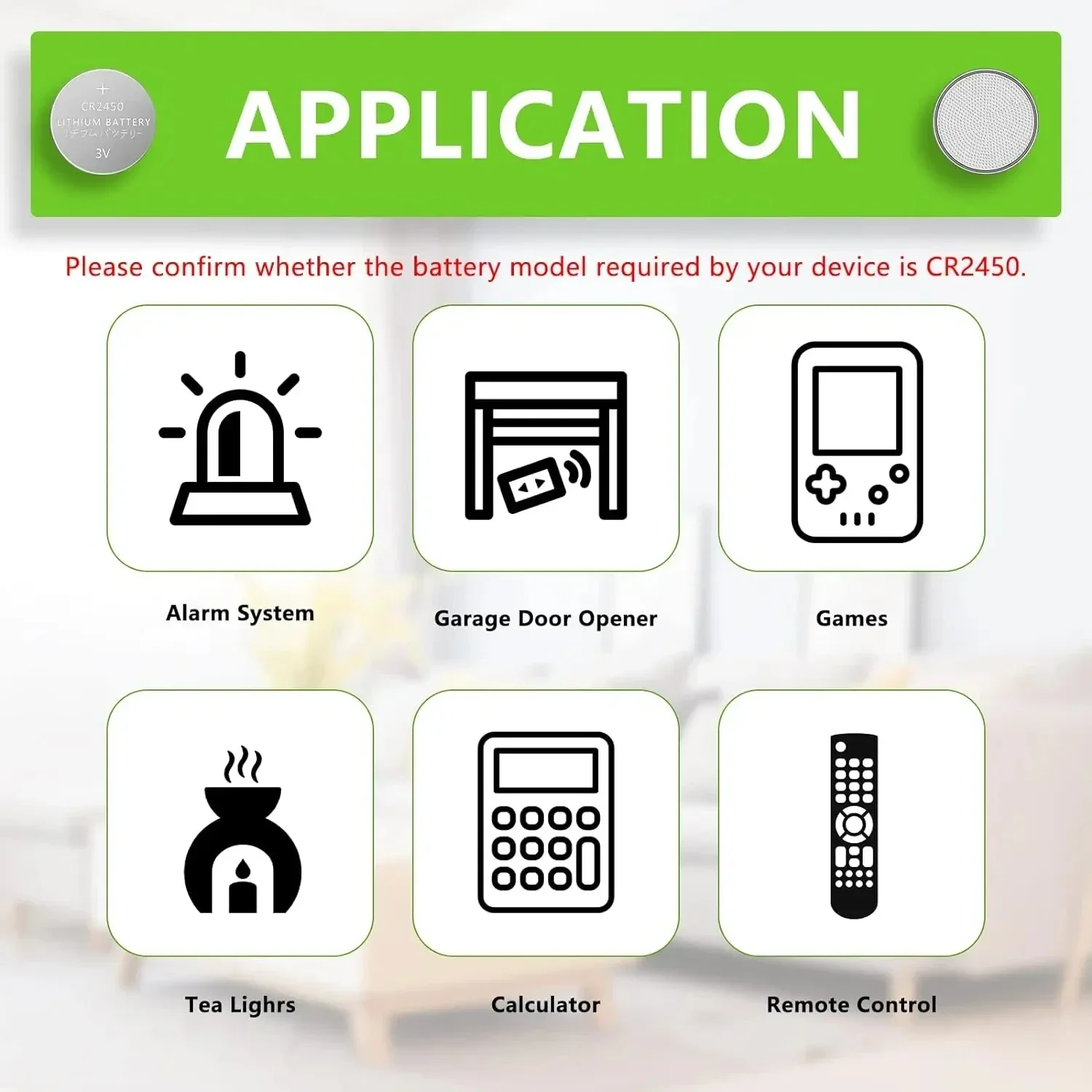 CR2450 3V 리튬 배터리 CR 2450 DL2450 BR2450 LM2450 KCR5029 장난감 자동차 키 원격 제어 시계 LED 라이트 버튼 코인 셀