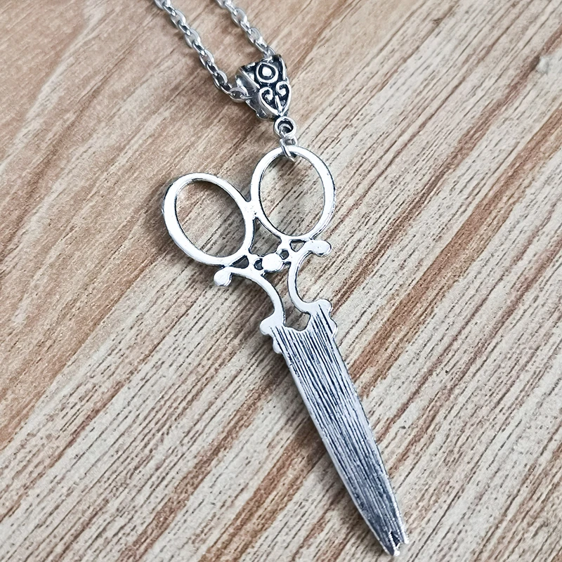 빈티지 가위 펜던트 목걸이 여성 남성 고딕 고스 Y2k Steampunk 긴 칼라 빅토리아 미적 보석 그런지 액세서리