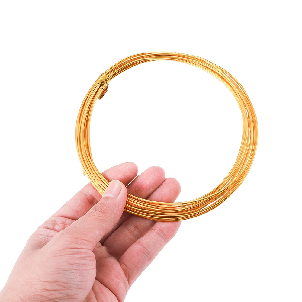 0.6-3mm Anadized 라운드 알루미늄 와이어 0.6-3mm DIY 쥬얼리 결과 만들기위한 다목적 페인트 알루미늄 금속 소프트 와이어