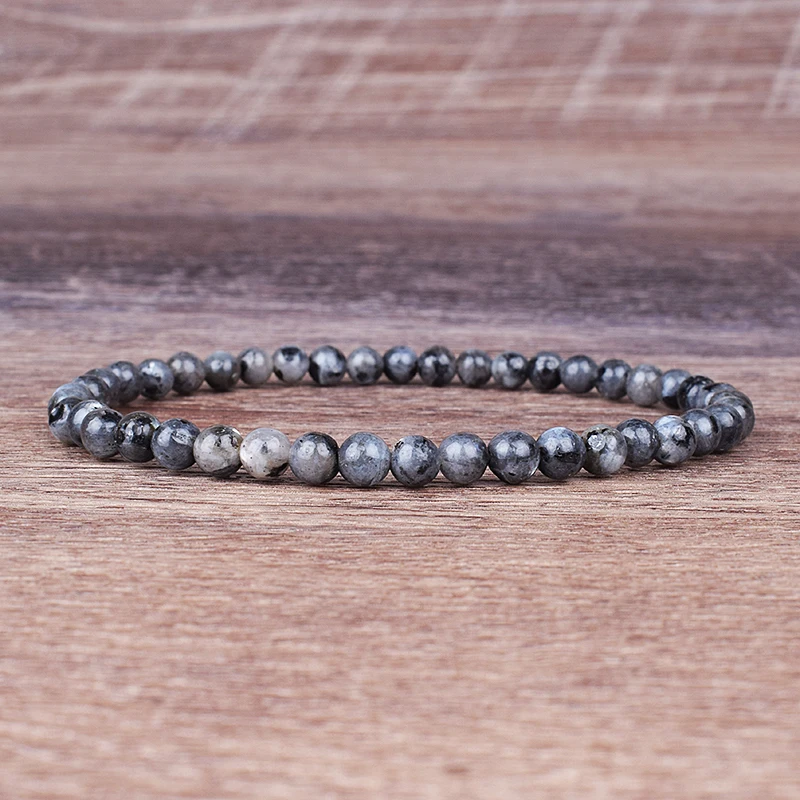 4mm 6mm 미니 에너지 매력 팔찌 천연 돌 비즈 요가 치유 팔찌 쥬얼리 여성 남성 최고의 친구 선물 Dropshipping