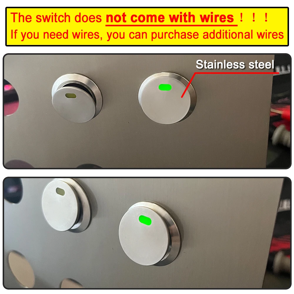 22mm 금속 버튼 로커 스위치 스테인레스 스틸 12V 20A 자동 잠금 2 위치 자동차 토글 스위치 ON-OFF 220V 15A 3 핀