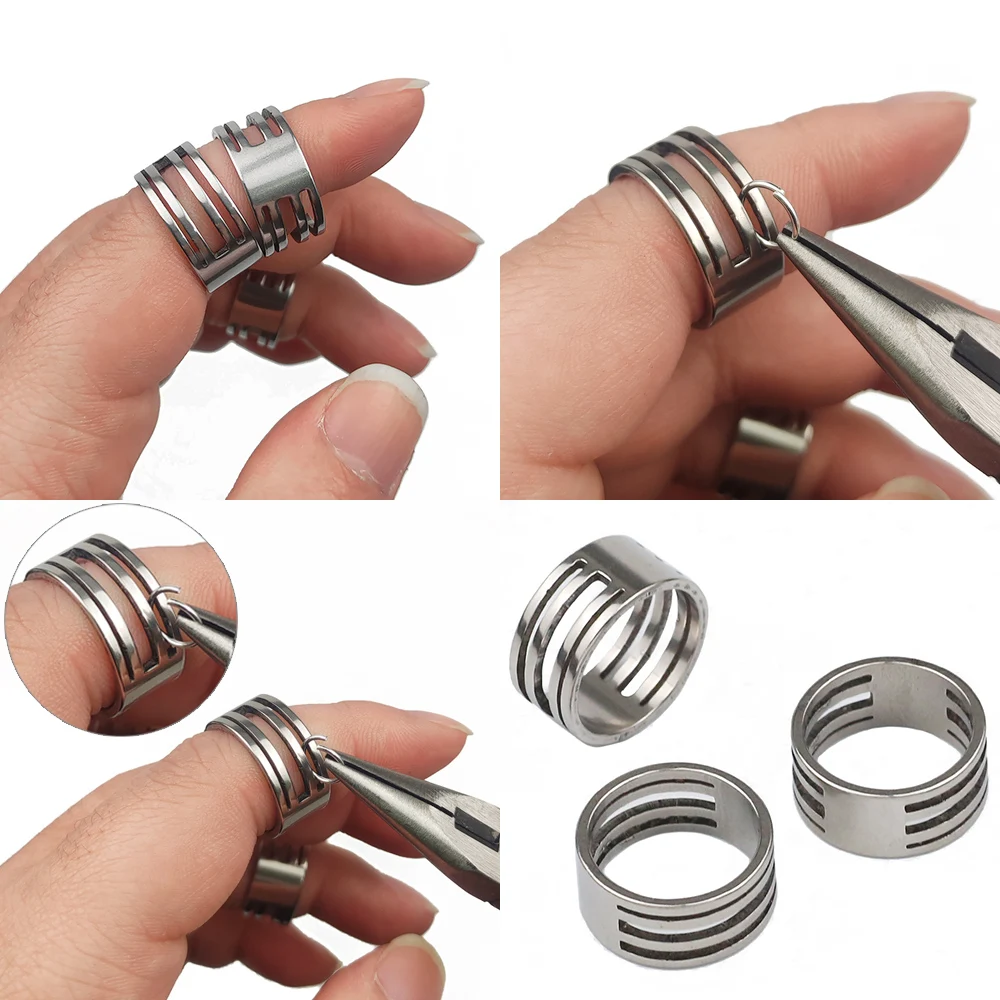 1/3/5pcs 스테인레스 스틸 링 오프너 분할 점프 링 DIY 쥬얼리에 대 한 손가락 도구를 닫기 구슬 펜 치 오프닝 도우미 도구 만들기