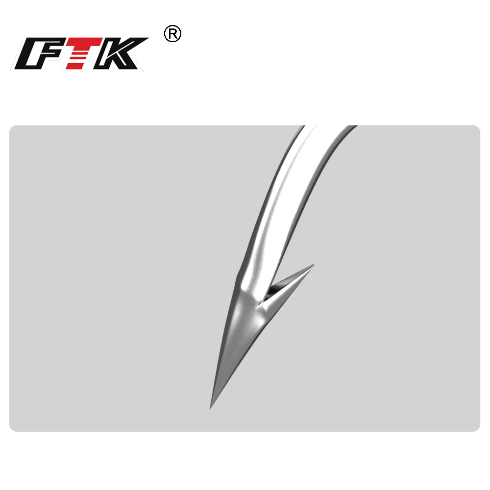 FTK 낚시 후크 1-10 # 50개 1/0 # -10/0 # 25개 팩 고탄소 스테인레스 스틸 가시 잉어 또는 낚시 후크 태클이 있는 베이스