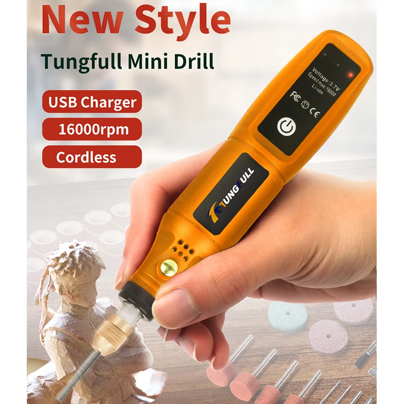 미니 무선 드릴 충전식 연마기, DIY 미니 회전 도구, USB 조각 도구, 드레멜 도구, 미니 조각기