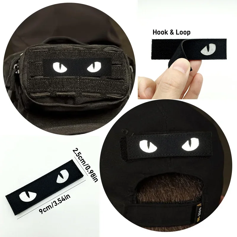 3D 전술 패치 배낭 조끼 의류에 IR 반사 배지 레이저 절단 Emblemen 후크 및 루프 야외 장비