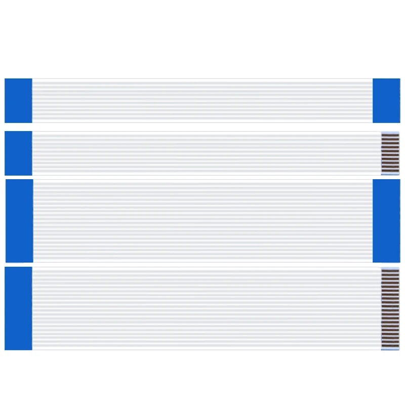 10PCS FPC FFC 리본 유연한 플랫 케이블 4/6/8/10/12/14/16/18/20/24/30/34/40/50/60P 핀 피치 0.5MM 1.0MM A 형 와이어 길이
