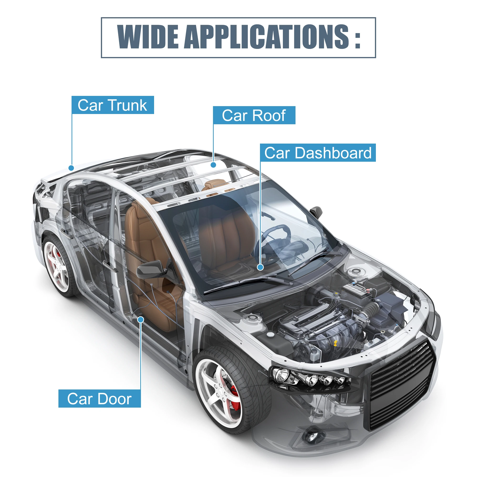 UXCELL 스웨이드 헤드 라이너 패브릭 폼 자동차 트럭 인테리어 트림 보호 노화 깨진 페이드 DIY 교체 200x152cm